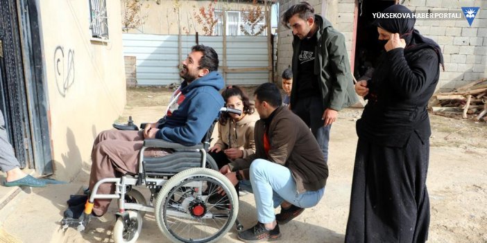 Yüksekovalı engelli kardeşlere Fransa'dan yardım eli