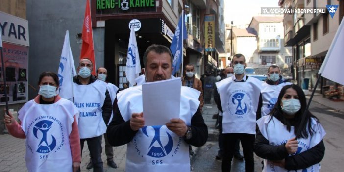 Hakkari SES; Maaş artışı tüm sağlık emekçileri için uygulansın
