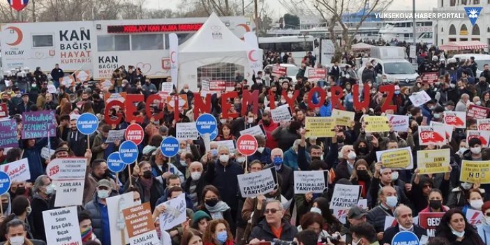 İstanbul'da protesto: Zamlar geri alınsın, faturayı tekeller ödesin