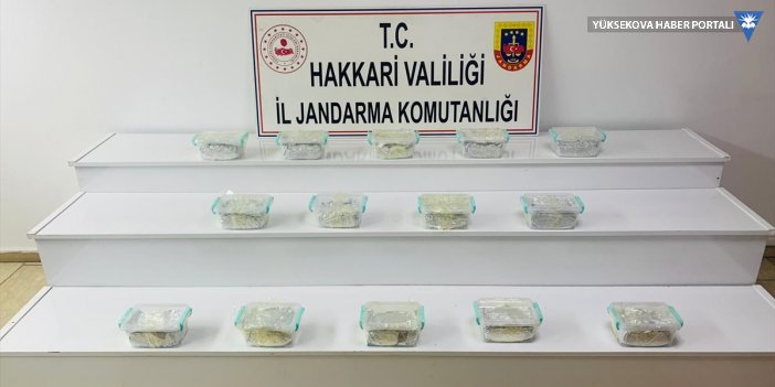 Yüksekova'da 15 kilo 811 gram sentetik uyuşturucu ele geçirildi