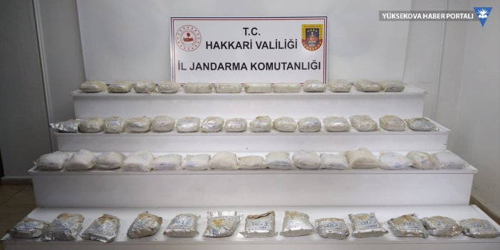 Yüksekova'da 55 kilogram sentetik uyuşturucu ele geçirildi