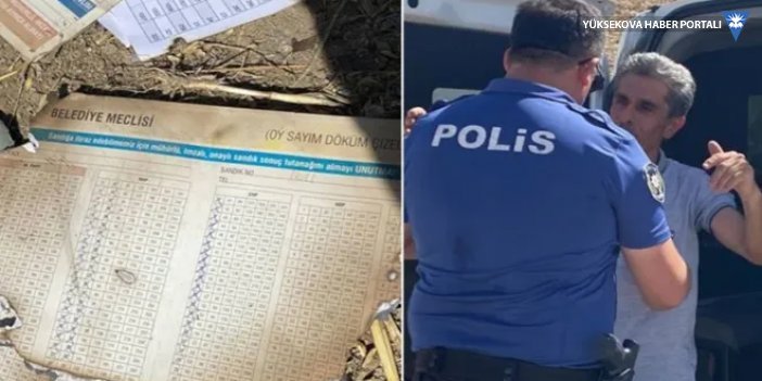 Eski AK Partili başkan seçimle ilgili evrakları yakarken yakalandı