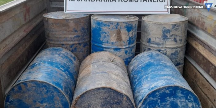 Yüksekova'da 1 ton 56 litre asit anhidrit ele geçirildi