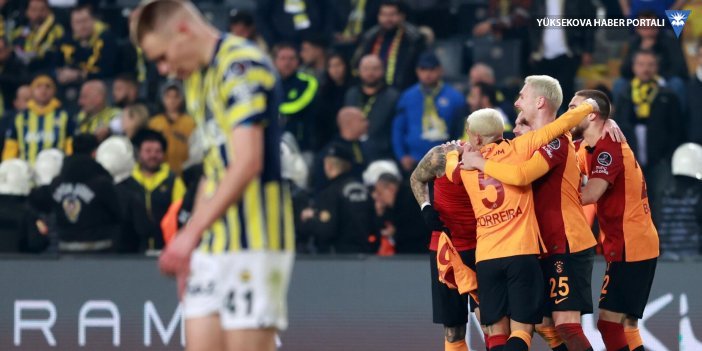 Galatasaray deplasmanda Fenerbahçe’yi 3-0 mağlup etti