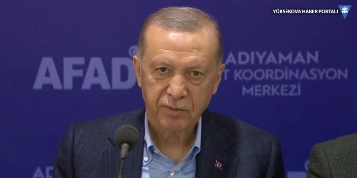 Cumhurbaşkanı Erdoğan: Adıyaman'dan helallik istiyorum