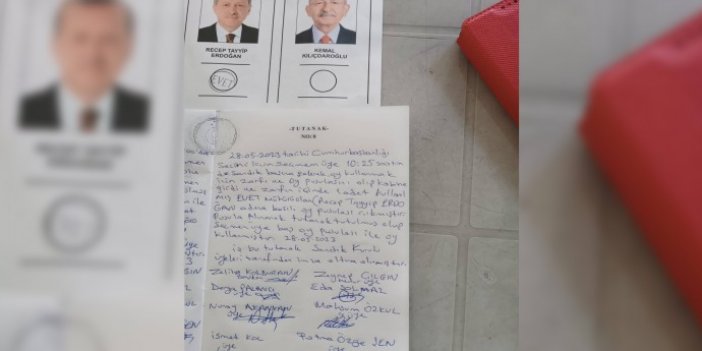 Seçmene verilen zarfta Erdoğan mühürlü pusula çıktı