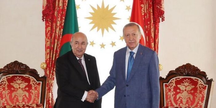 Cumhurbaşkanı Erdoğan, Cezayir Cumhurbaşkanı Tebbun´u kabul etti