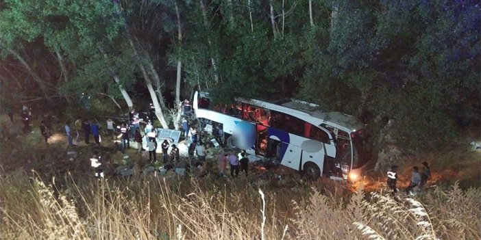 Yozgat’ta otobüs şarampole uçtu: 12 ölü, 15 yaralı