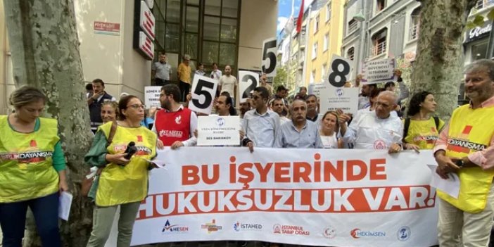 Sağlık emekçilerinden ceza protestosu: Hak aramak cezalandırılamaz