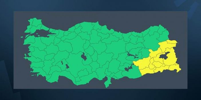 Diyarbakır, Hakkari ve Muş dahil 11 bölge iline ‘sarı’ uyarı