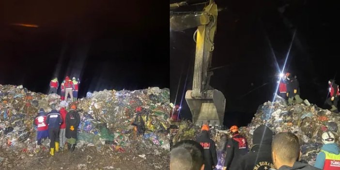 Çöp yığını altında kalan belediye işçisi hayatını kaybetti