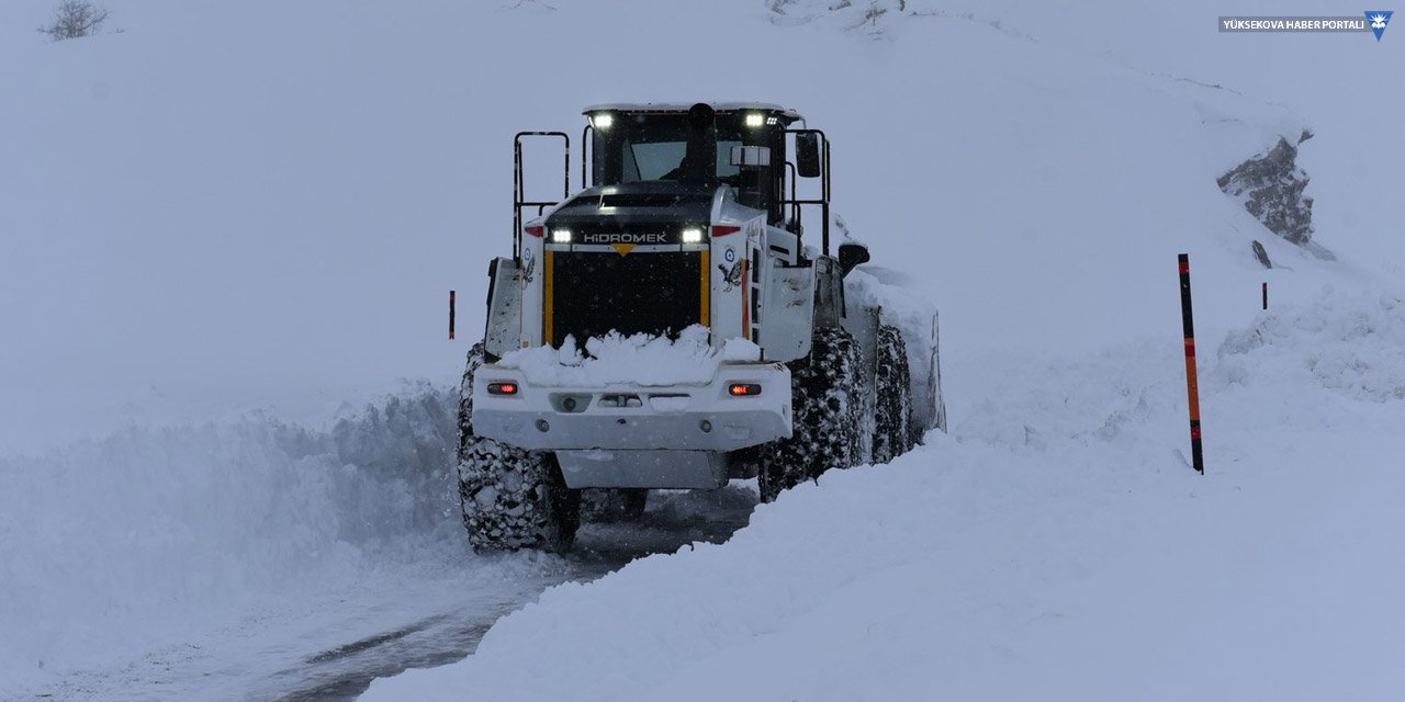 Hakkari'de kar yağışı nedeniyle 290 yerleşim yeri ulaşıma kapandı