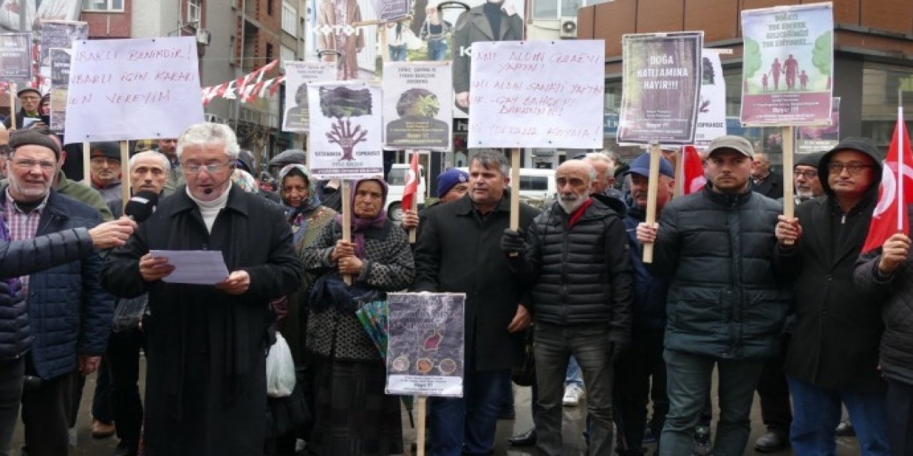 Trabzonlular kamulaştırma kararını protesto etti