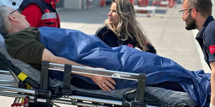 Silopi'de kalp yetmezliği olan hasta ambulans helikopterle Diyarbakır’a sevk edildi