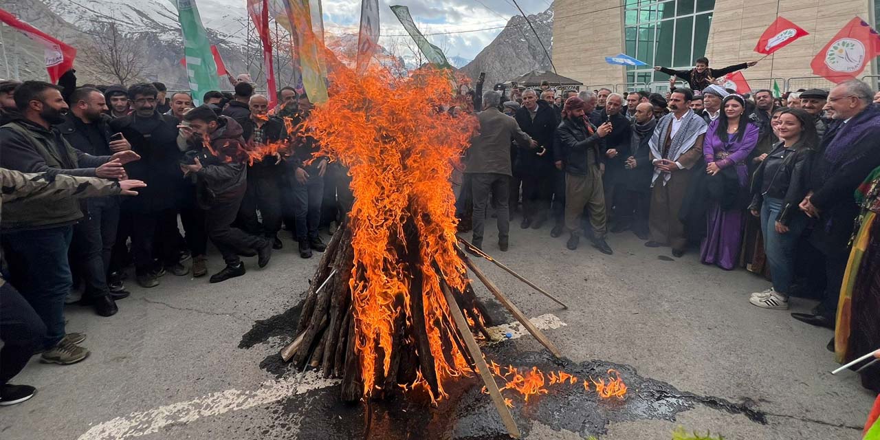 Hakkari'de yılın ilk Newroz kutlaması Merkez'de başladı