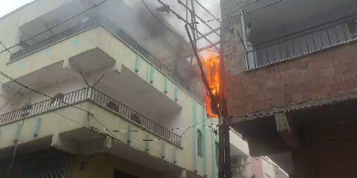 Şanlıurfa’da elektrik direğinde korkutan yangın