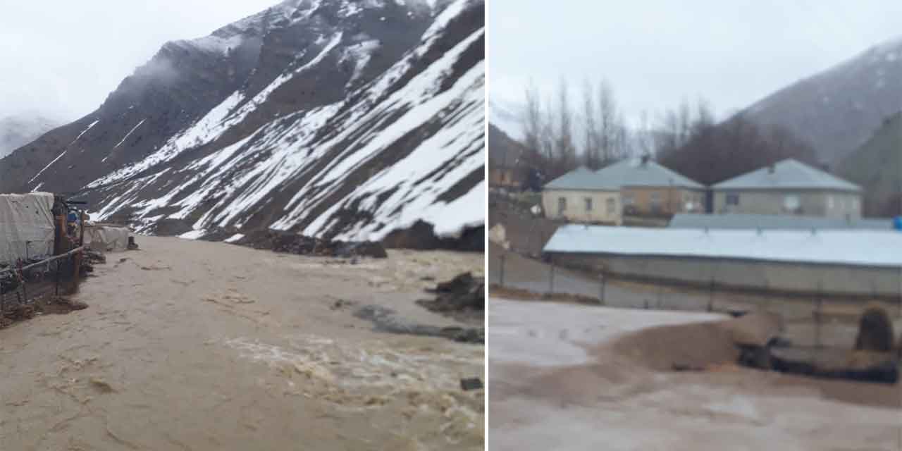 Yüksekova’da sağanak yağış sele neden oldu