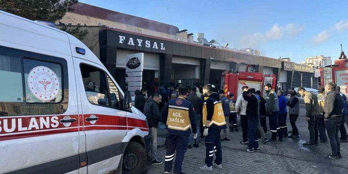 Diyarbakır’da meydana gelen yangında 3 işçi dumandan etkilendi