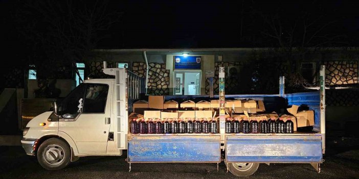 Mardin’de 1500 litre kaçak alkol yakalandı