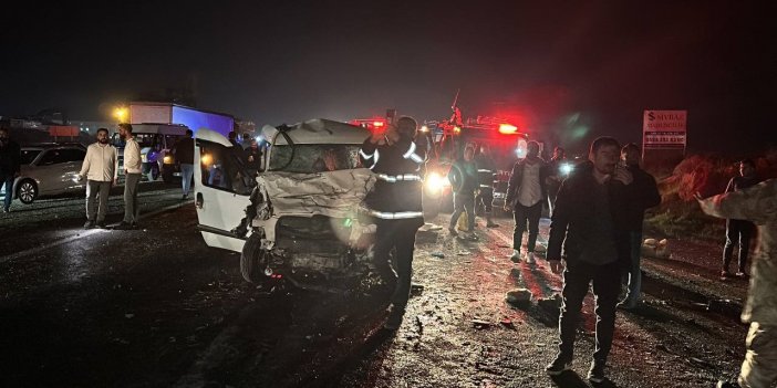 Siverek'te zincirleme kaza: Ölü ve yaralılar var