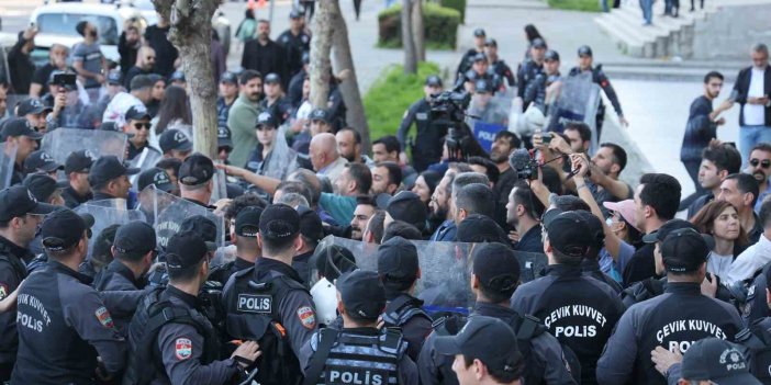 Diyarbakır’da yürüyüş yapmak isteyen vatandaşlara polis müdahalesi