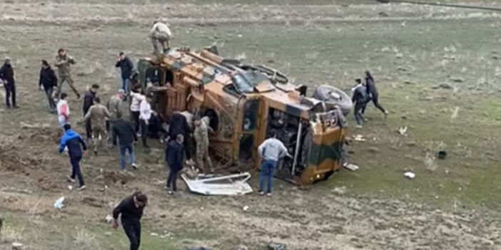 Hakkari-Van yolunda askeri araç kaza yaptı, 6 asker yaralandı