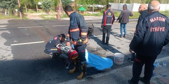 Nusaybin'de otomobil ile motosiklet çarpıştı:1 ölü, 1 yaralı