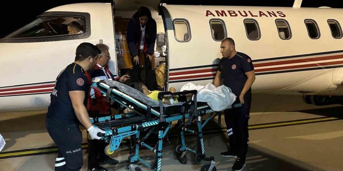 8 yaşındaki çocuk ambulans uçakla Ankara’ya sevk edildi