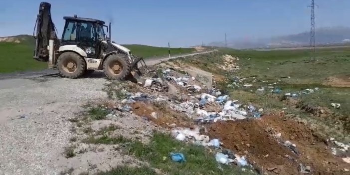 Köylerde biriken çöpler toplanıyor