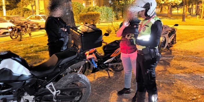 Antep'te 77 motosiklet sürücüsüne 249 bin 239 TL ceza