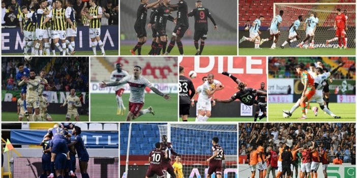 Süper Lig'de 34. haftanın sonuçları ve 35. haftanın programı