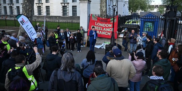 Gazze'de öldürülen gazeteciler İngiltere'nin başkenti Londra'da anıldı