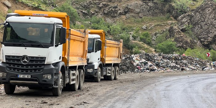 Şemdinli'deki çöpler katı atık tesisine taşınıyor