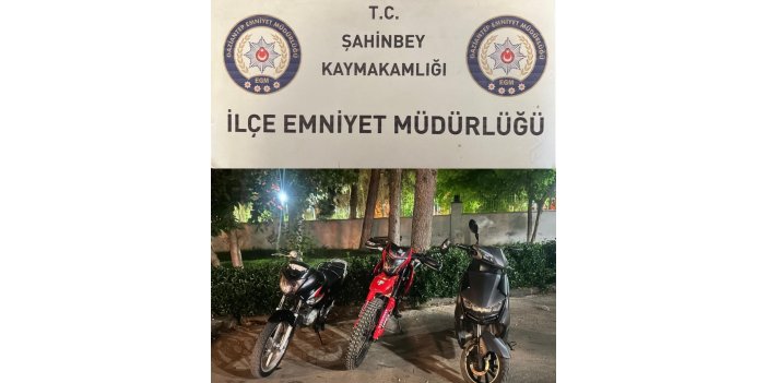 Antep’te 3 motosiklet hırsızlığı şüphelisi yakalandı
