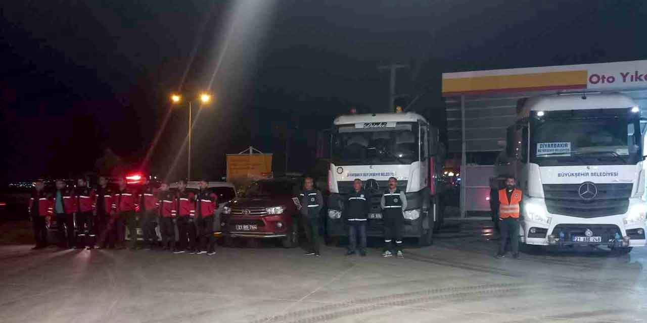 Diyarbakır'dan Cizre’ye araç ve personel desteği