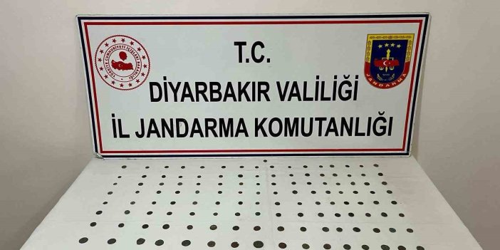 Diyarbakır’da 145 adet sikke yakalandı