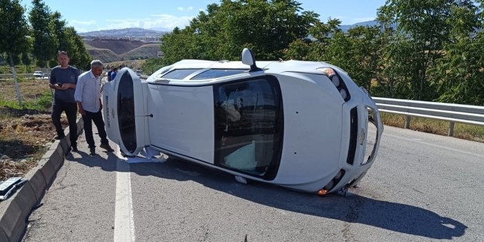 Otomobil takla attı: 1 kişi yaralandı