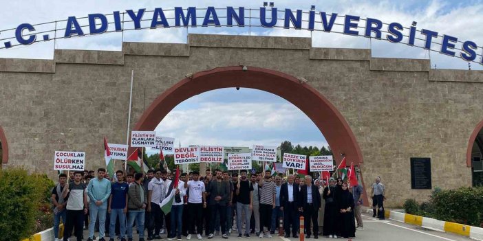 Adıyaman Üniversitesi öğrencileri Gazze’ye destek verdi
