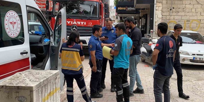 Adıyaman'da bir iş yerinde çıkan yangında 2 kişi dumandan etkilendi