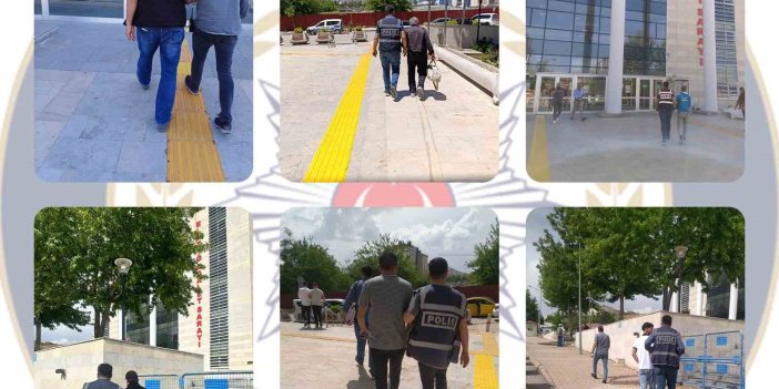 Elazığ’da haklarında kesinleşmiş hapis cezası bulunan 22 şahıs yakalandı