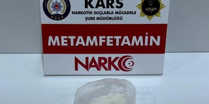 Kars’ta metamfetamin yakalandı