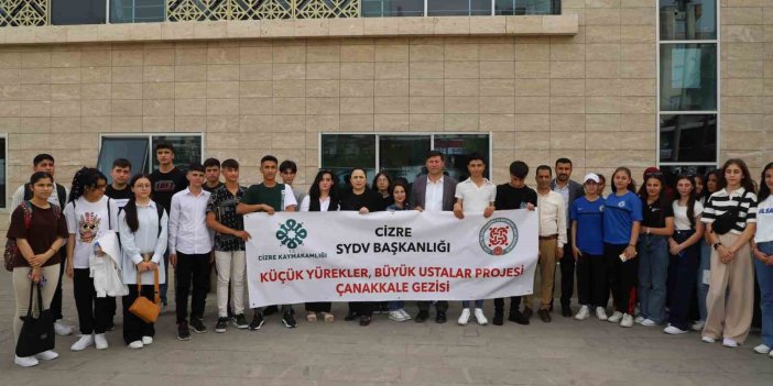 Cizre’de 36 öğrenci Çanakkale gezisine yollandı
