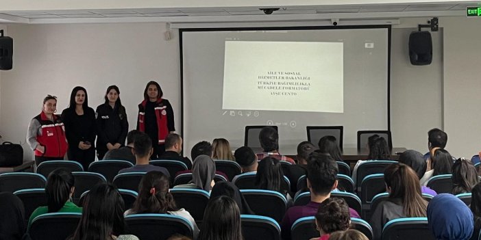 Tunceli’de öğrencilere bağımlılıkla mücadele semineri verildi