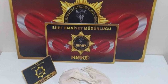 Siirt’te 491 gram metamfetamin yakalandı