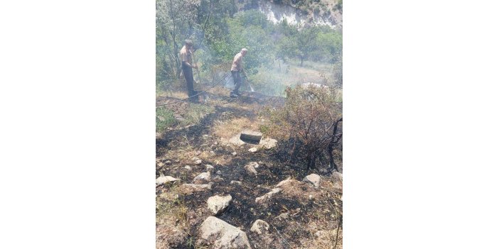 Elazığ’da çıkan yangın korkuttu