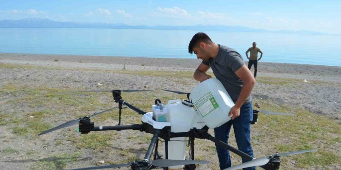 Bitlis'te drone ile sivrisinek ve haşerelerle mücadele