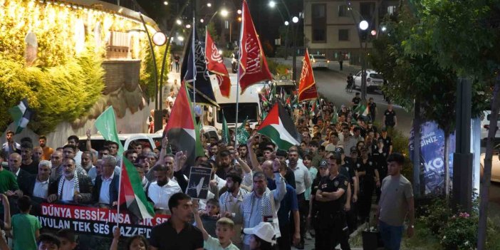 Şırnak’ta Gazze için yürüyüş düzenlendi