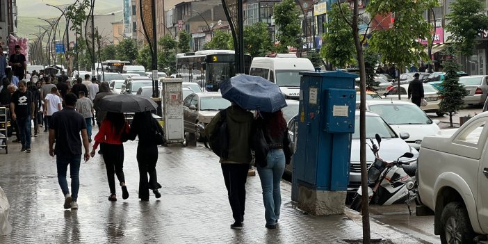 Yüksekova’da sağanak yağış etkili oldu