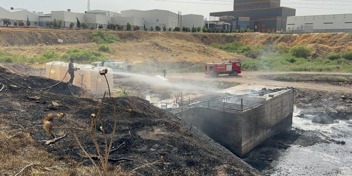 Kilis organize sanayi bölgesinde çıkan yangın korkuttu