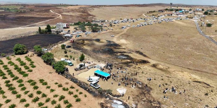 Mardin’de yangının bilançosu havadan görüntülendi